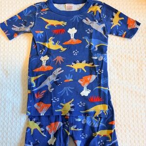 Hanna Andersson Blue Dinosaur Pajama Set